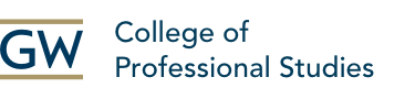 The College of Professional Studies at the George Washington University logo